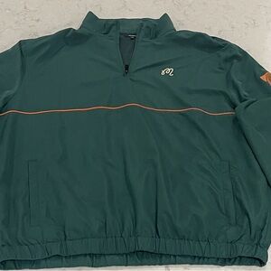 Malbon Golf & Hunt Club XXL windbreaker quarter-zip worn twice EUC.